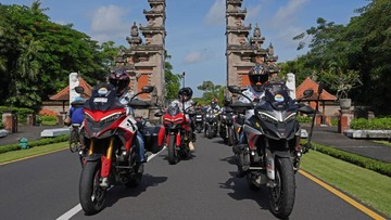 Perayaan seabad Ducati di Bali dengan berbagai motor